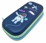 NSR Group 3D Cover Astronaut Pencil Box - Space Pouch for Boys, Hard Shell Pencil case, Pencil Box for School Kids