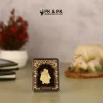 PK & PK JEWELLERS Radha Krishna Ji Table Top | 24KT Gold | Small Size [6x8 cm] (for Premium Gift, Office Desk, Car Dashboard, Table Decoration)