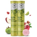 Wellbeing Nutrition Apple Cider Vinegar with the Mother and Garcinia Cambogia , Pomegranate | Effective Weight Management, Gut Health and Skin Glow (34 Effervescent Tablets