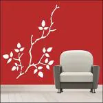 Decowall Multicolor Polyethylene Flower Patti Style Stencil For Wall Decor, 16 X 24 Inch