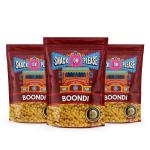 Snack Ok Please - Boondi - Deep Fried Crispy & Crunchy Boondi - Authentic Indian Snacks | 100% Trans Fat-Free | No Preservatives | 100% Vegan | Farsan Snacks Namkeen | Pack of 3 x 180gm - 28g Per Serving Product Dimension: 15x6x20 CM