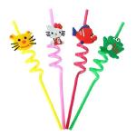 First Front 4 PCS Reusable Straws Smoothie Drinking Straws Kids/Birthday Party Decorations for Kids Girls (Pack of 1) l Kitchen Tools l Essential Kitchen Tools l Tools l Kitchen l Utensils l Stainless Steel Tools l Steel Kitchen Tools l Metal Tools