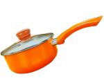 Nirlon Orange Aluminium Non-Stick Induction Sauce Pan 1.8 L
