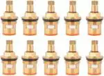 CSI INTERNATIONAL Brass Spindle Taps Repairing Part Fitting Cartridge/Quarter Turn For Bathroom Kitchen ,10 Pcs