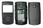 Imbi Nokia X2-01 Black Plastic Replacement Housing Body Front, Middle And Back, Keypad Full Panel