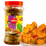 GONGLOO Homemade Mango Pickle | Ready to Eat Aam ka Achar | High in Vitamin C & Fibre | Hygienically Packed | Rich in Antioxidants | Improves Digestion | 400 GM