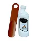 Sheppits Premium Nubuck Suede Shoe Cleaner & Shoe Horn (Maroon) Combo | Shoe Care Kit