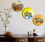 Earmark MDF Plain Circle Shaped Blank Cutouts for Painting, Writing, Resin, Decoupage, Pyrography, DIY Art & Crafts, Creative DIY Gift 8. Inch