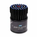 Pentonic Ball Pens , Assorted ink, 50 Pens Jar , Pack of 1