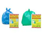 Clean India Medium Disposable Garbage Bags for Wet and Dry Waste (30 Pcs Blue and 30 pcs Green) Total 2 Packs