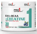 Pro1 Supplements EAA+BCAA+Creatine Powder, Bluberry Flavour, 30 Servings 170gm
