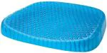 Fulkiza Egg Seater Gel Cushion Rubber Seat Pad,Cushion for Car Back / Lumbar Support (Blue)