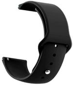 Black Lovies Black Silicon Smart Watch Strap For Fire Bolt Almighty Bsw013
