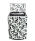 WOAH Top Load Washing Machine Cover Fit For Most Top-loading Washers & Dryers Washer Covers Waterproof Dustproof Sun-proof for - 6 kg, 6.5 Kg, 7 Kg, 7.5 Kg(Grey tree)