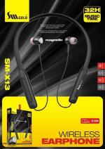 SM GOLD 32 Hrs Bluetooth Wireless Neckband with Fast Charging Up to 32H Playback, Powerful Bass