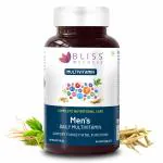 Bliss Welness VitaBliss Men's Daily Multivitamins for Men |With Vitamin Calcium, Magnesium, Zinc, Biotin | Supports Prostate, Bone, Heart & Mental Health, Maintains Vitality & Male Health- 60 Veg Tablets