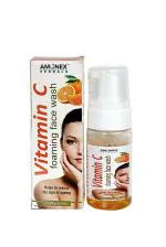 Amonex Lemon Vitamin C Foaming Face Wash for Skin Brightening, 100ml (Pack of 1)