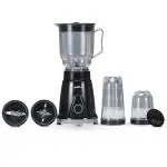 Kapli All-in 1 MGB Mixer Grinder Blender for kitchen with 3 Jars|Black |Seasoning cap|Lid cover |Powerful 500W Motor|ABS Plastic Body