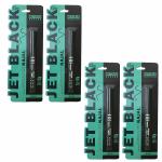 OCTAVIA BEAUTY Jet Black Myra Beauty Waterproof Kajal Stick | Pencil Kajal for Women | Instance Black Matte Waterproof Smoudge Proof Kajal | Sea Green | Pack of 4