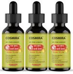 Cosmira Belly Button Oil for Sensational Skin Blend of Almond, Olive, and Lemon Essential Oil Supports Healthy Skin 100% Ayurvedic & Chemical-Free Cold Pressed Oil