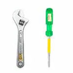 GLOBUS Durable Screw Driver and Wrench 2 Piece