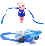 Kavim Kids Rakhi (Pepa Pig, Jet Plane two light, whistle Kid's Rakhi)