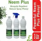 FC - 1ST CLEAN Neem Plus Anti- Insect & Mosquito Repellent Phenyl Floor Cleaner - 1 LTR ( PACK OF 3)