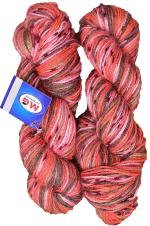 Simi Enterprise M.Peach Wool Marine Excel Wool Hank Hand Knitting Wool, Art Craft Soft Fingering Crochet Hook Yarn, Needle Knitting Yarn Thread Dyed, 400 G