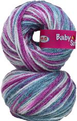 Simi Enterprise Purple Acrylic Baby Soft 4 Ply Wool Ball Hand Knitting Wool, Art Craft Soft Fingering Crochet Hook Yarn, Needle Knitting Yarn Thread Dye Kc (Pack Of 14)
