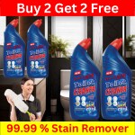 BLISS & BLUSH Toilet Cleaner blue 2Liter Natural & Organic Cleaning for Tap, Tile, Wash Basin & Toilet, Germ-Free