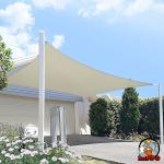 HIPPO PE 95% Sun Blockage Rectangle Shade Sail Sun & UV Protection Sahara-Sand