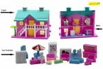 EDPLAY Big Dollhouse Set for Girls- Set of 2 Doll Houses with Accessories and Furniture, Large Size, Pink