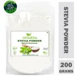 Homeda Stevia Powder (200g), Organic Stivia Sugar Free, Green Natural Stelvia Leaves Sweetener