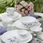 LAOPALA Opalware Novo Silken Charm Dinner Set Pack of 35 (Microweave Safe)