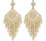 Gyaan Jewels Handmade Gold Plated Chandbali Earring Gold (Women and Girls)