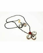 Jn Handicraft Alloy Gold, Black Jewel Set For Women