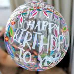 Hippity Hop Rubber Multicolor Transparent Multi Color Bobo Balloon For Birthday