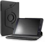 M Cart Black Leather 360 Degree Rotating Case Cover For Samsung Galaxy Tab A 2016 T580, T585, T587