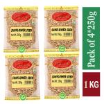 Miltop Sunflower Seeds 250 g (Pack of 4)