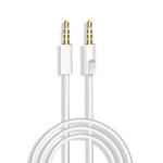 DUDAO AUX Cable 1 m L12S-WHITE (Compatible with All 3.5mm Compatible Mobiles, male to male connector, White, One Cable)