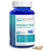 Biovitalia Organics Probiotics Capsules for Men & Women 10 Billion CFU | Supports Digestive Health & Weight Management | Immunity booster - 60 Veg Capsules