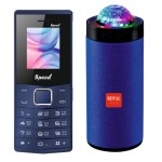 Royal Mobisol 4g keypad mobile phone, 1050mah big battery, Wireless FM Radio, Bluetooth, Music Player With Wireless Bluetooth Portable Speaker 3D Sound, High Bass Dj Disco Lights