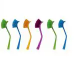 TIMELINE Wash Basin and Sink Cleaning Brush Brush (06 pcs, Multicolor).