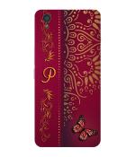 Bhaicover Oneplus X Multicolor Butterfly Name Alphabet P Mobile Phone Back Cover