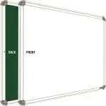 SHELFKING Non Magnetic 1.5 X 2 feet White Board, One Side White Board Marker and Reverse Side Green Chalk Board Surface Whiteboard Whiteboards (White, Green)