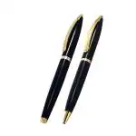 Auteur 156 RP BP Black Brass Blue Ink Ball Pen (Pack Of 2)