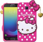 WEBKREATURE Mobile cover for Samsung Galaxy J7 Prime, Cute Hello Kitty Case (Pink, White, Grip Case, Pack of 1)