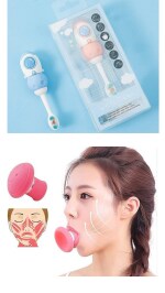 LISHER Kids Toothbrush Space Astronaut Design Soft Tooth Brush,And Jaw Face Neck Toning Exerciser for Women, Face Lift Skin Firming V Shape Double Chin Exerciser Instrument