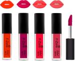 OUR BEAUTY Multicolor Kiss Proof Velvet Matte Liquid Lipstick 05, 16 Ml (Pack Of 4)