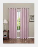 NEELA COTTON MILLS (P) LTD. Blackout Collection Door Curtain | Solid Print | Pack of 1 | Pink | 7 FT, 270 GSM